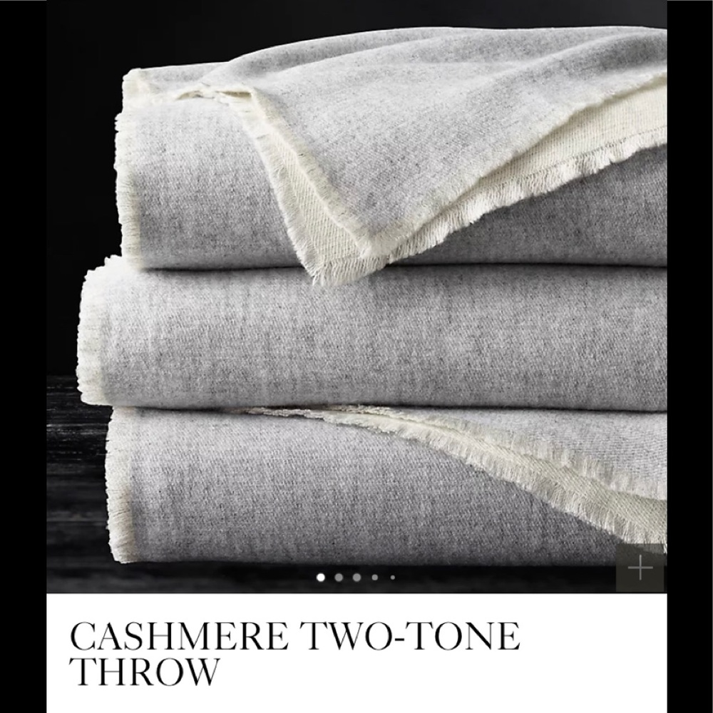 Restoration hardware Cashmere throw NEW